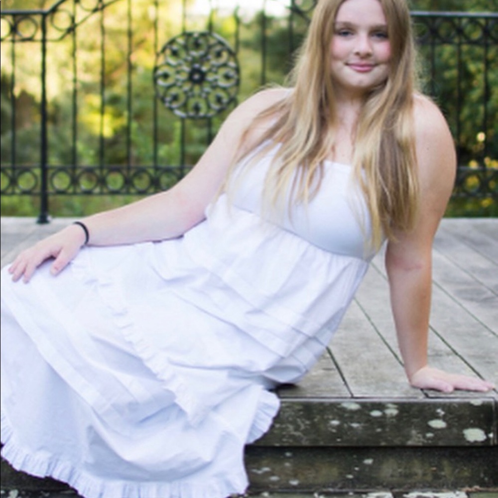 ZARA long white dress